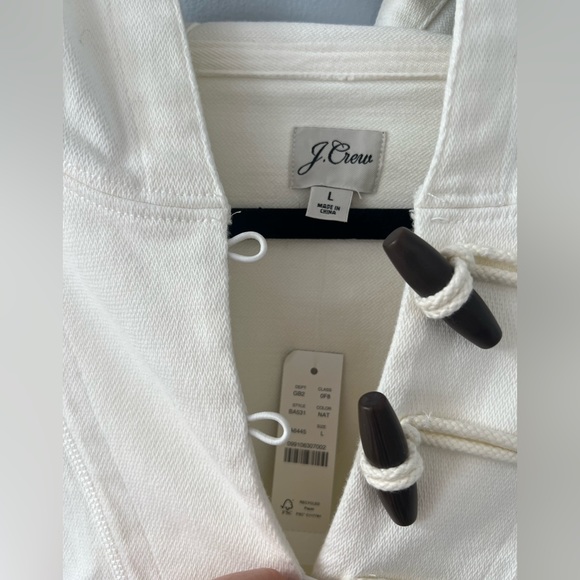 NWT J CREW HOODED TOGGLE SWEATSHIRT LARGE - Picture 3 of 3